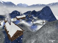 Winter In Mountains 3D Screensaver screenshot